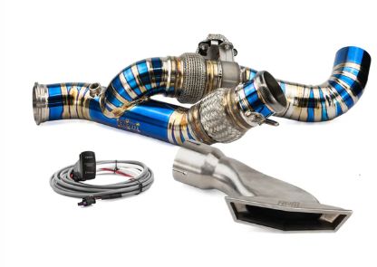 RPM Can-Am Maverick R TITANIUM 3" E-Valve Mid Pipe / Electronic Dump Valve