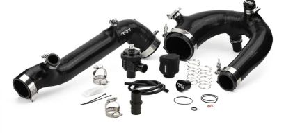 RPM Polaris RZR PRO XP &amp; Turbo R Silicone Intake &amp; Charge Tube SET, Color: Black, Options: No BOV