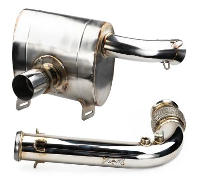 RPM Can-Am Maverick X3 FULL 3&quot; Chambered Q-Series Turbo Back Exhaust System, Options: Standard