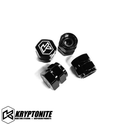 KRYPTONITE MACHINED ALUMINUM VALVE STEM CAPS | STANDARD SCHRADER VALVE (KRVSC)