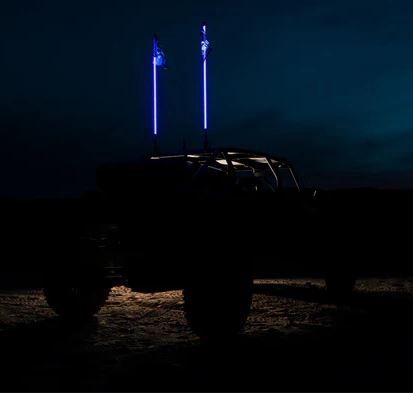 5150 Hyper Color Whips, Color: Blue, Size: 1FT