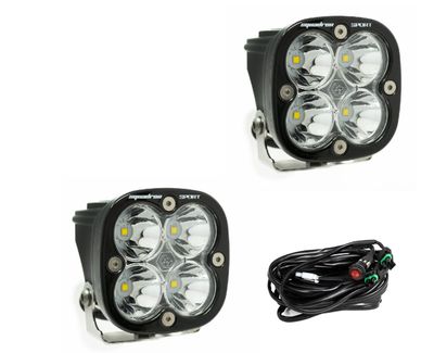 Squadron Sport Black LED Auxiliary Light Pod Pair - Universal