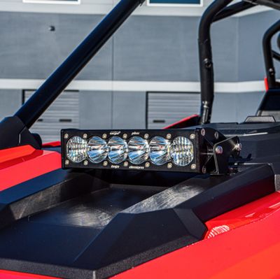 Polaris OnX6+ 10 Inch Hood Mount Light Bar Kit - Polaris 2020-25 RZR Pro XP; 2022-2024 RZR Turbo R