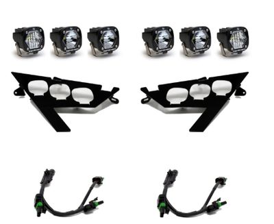 Polaris S1 Triple LED Headlight Kit - Polaris 2020-25 RZR Pro XP; 2022-24 RZR Pro R/Turbo R
