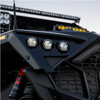 Polaris S1 Triple LED Headlight Kit - Polaris 2020-25 RZR Pro XP; 2022-24 RZR Pro R/Turbo R