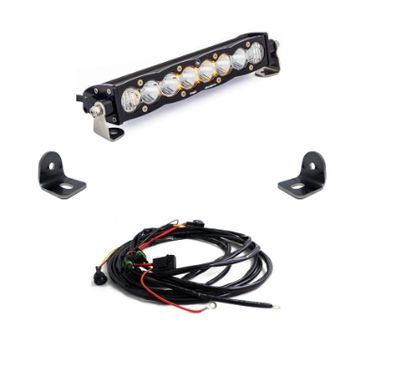 Polaris S8 10 Inch Hood Mount Light Bar Kit - Polaris 2019-21 RZR XP Turbo; 2018-21 RZR Turbo S