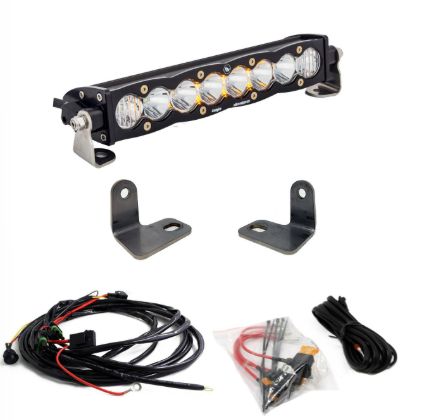 Polaris S8 10 Inch Hood Mount Light Bar Kit - Polaris 2016-18 RZR XP Turbo