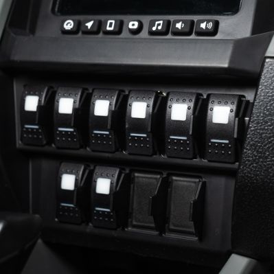 sPOD BantamX Switch Panel Kit - Polaris RZR Pro R 2022-2024, Lens Color: Green