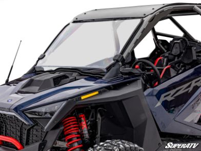 Polaris RZR Pro R Scratch-Resistant Full Windshield, Material: scratch resistance polycarbonate - clear, YEAR: 2022-2024