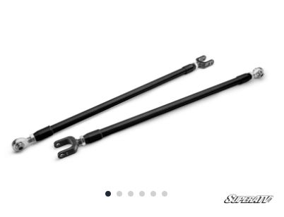 Polaris RZR Pro R Rear Toe Link Kit, Trailing arms: NO, toe link color: Black