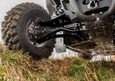 Polaris RZR XP Turbo Atlas Pro 2&quot; Forward Offset A-Arms, Ball Joint: Heavy-Duty 4340 Chromoly Steel