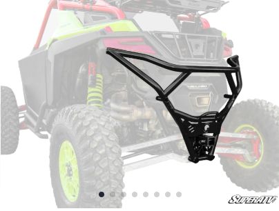 Polaris RZR Pro R Rear Bumper, Color: Black