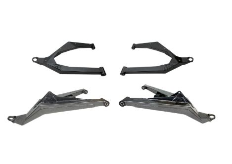 Polaris RZR Pro R &amp; Turbo R High Clearance Control Arms, Color: Black, Options: Uniball, Style: Upper Only