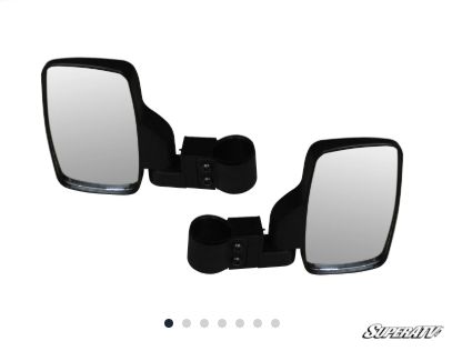 Polaris RZR Side View Mirrors, Cage Size: 1.75 inch