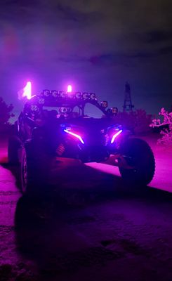 CanAm Maverick R RGBW Fang Lights