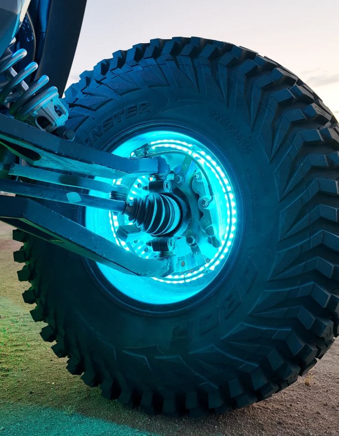 Rgb Wheel Ring Lights, Size: 12&quot; Dual Wheel Lights