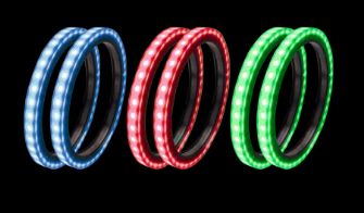 6.5&quot; RGB LED Speaker Rings (Pair), Style: 1 Pair 6.5&quot; LED Rings Only