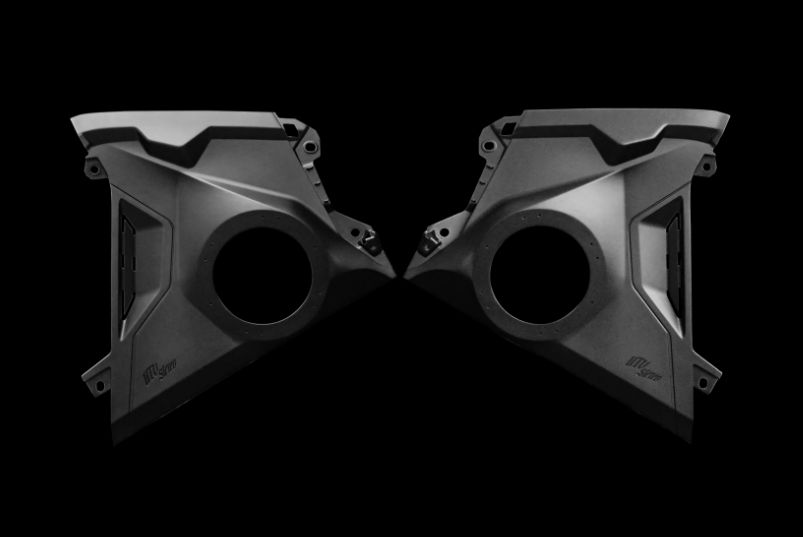 Can-Am® Maverick R 6.5&quot; Dash Panel Speaker Mounts, Add 6.5&quot; RGB LED Speaker Rings: None(+$0), Add Speakers: None (+$0)