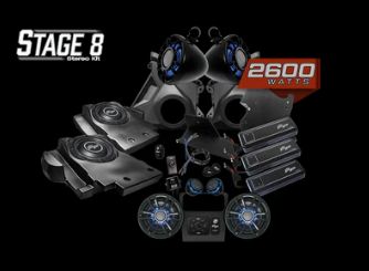 Can-Am® Maverick R Signature Series Stage 8 Stereo Kit, Cage Size: 1.85&quot; Stock, MODEL: Maverick R (2-Seat)