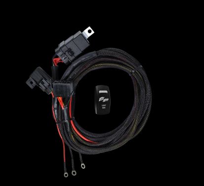 High Current Harness + Rocker Switch, Choose Your Carling® Dual LED Rocker Switch Cover: LED Light Bar
