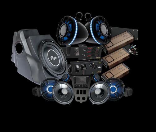 2025+ RZR® Pro Series Elite Stage 8 Stereo Kit, (4 Seat Models) Add Rear Sub Upgrade Kit: None (+$0), Select your cage size: 2&quot; Stock