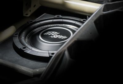 UTV STEREO '17+ Can-Am® X3 Rear Low-Profile Driver Side 10” Subwoofer Enclosure – Unloaded