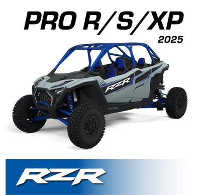 2025 Polaris RZR Pro XP, Pro R, and Pro S - Complete Communication Kit with Bluetooth Intercom and 2-Way Radio-