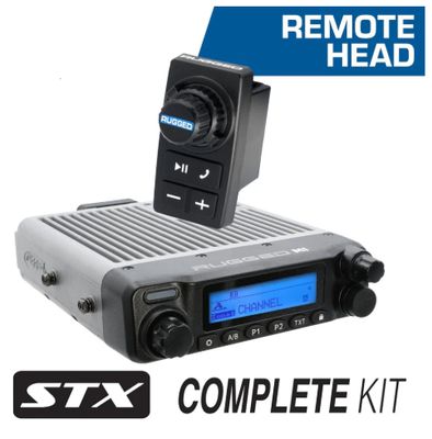STX STEREO Remote Head Complete Master Communication Kit with Intercom and 2-Way Radio