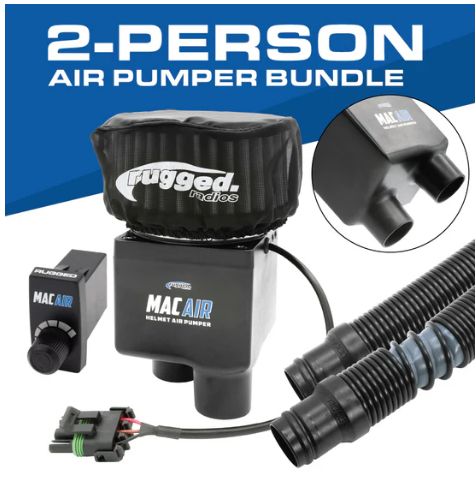MAC Air 2-Person Helmet Air Pumper (Bundle)-