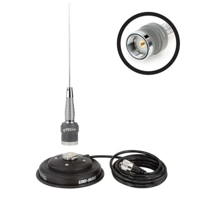 VHF 1/2 Wave No Ground Plane (NGP) Antenna Kit with Magnetic Mount