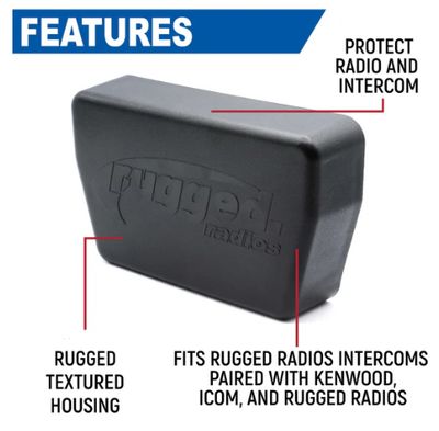 Magnetic Radio &amp; Intercom Cover for Rugged Radios Multi Mount Insert