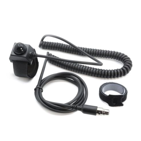 Velcro Mount Push to Talk (PTT) Buttons for Intercoms, Select Your Push to Talk: Driver PTT - Coil Cord