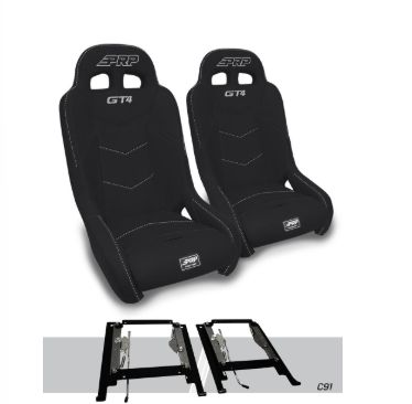 GT4 Suspension Seats Mount &amp; Slider Kit for Can-Am Maverick X3 &amp; Maverick R (Pair)
