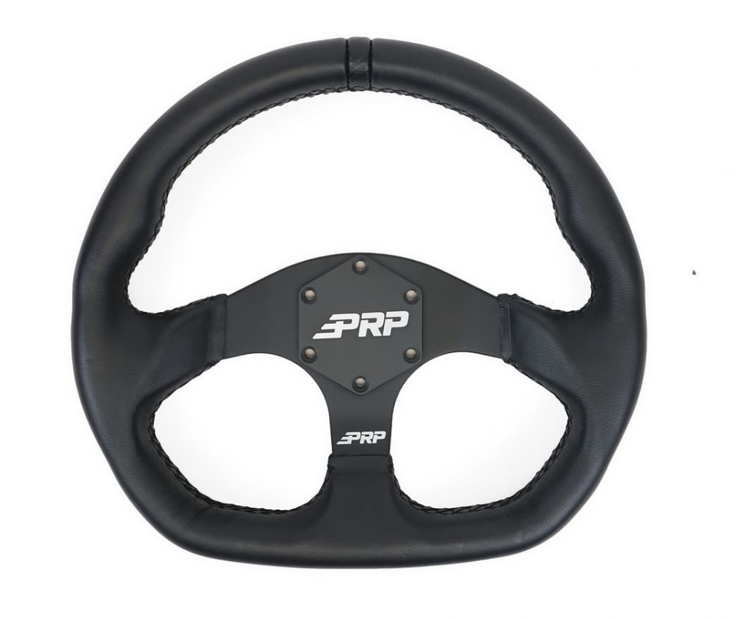 PRP COMP R LEATHER STEERING WHEEL, Color: BLACK