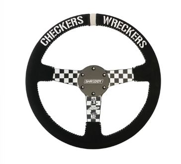 PRP X Shreddy Checkered Steering Wheel, Deep Dish