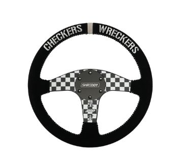PRP X Shreddy Checkered Steering Wheel, Flat