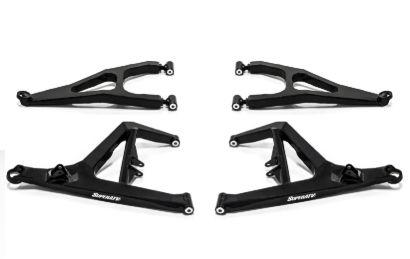 Polaris RZR XP 1000 High Clearance Boxed A-Arms, Color: Black, Pre-installed Ball Joints ?: Heavy-Duty 4340 Chromoly Steel