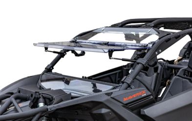 Can-Am Maverick X3 Flip Windshield, Windshield Material: Scratch Resistant Polycarbonate - Clear