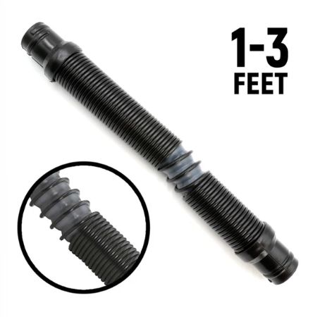 Ultra Flex Expandable Helmet Air Pumper Hose - 1 to 3 Feet