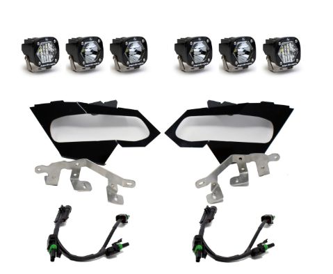 Can-Am S1 Triple LED Headlight Kit - Can-Am 2017-24 Maverick X3