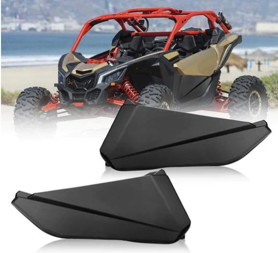 Front Lower Doors with Metal Frame for Can-Am Maverick X3