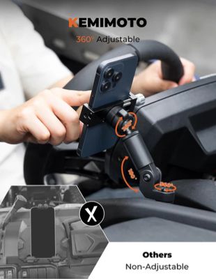 360° Adjustable CNC Phone Mount for Can-Am Maverick X3/MAX