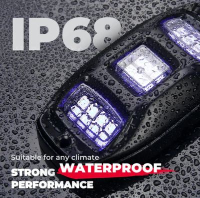 Universal 6 Pods RGB Rock Light Kit for UTV ATV Jeep Truck SUV Car