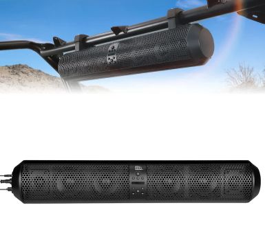 6 Speaker UTV Bluetooth Sound Bar for 1.56"-2.25" Roll Bar