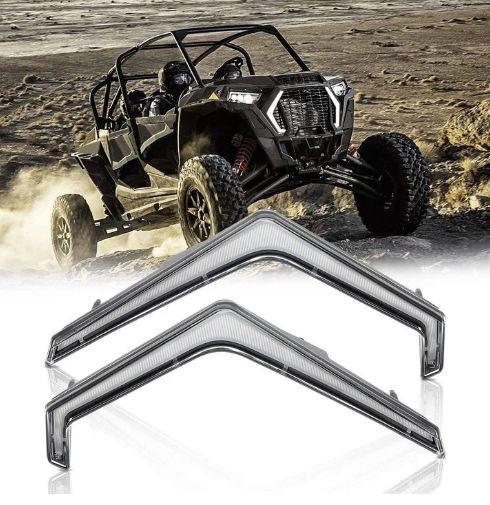 UTV Front Turn Fang Light Set Fit 2019+ Polaris RZR XP 1000/ Turbo S