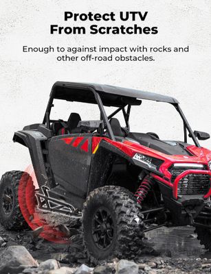 Heavy Duty Steel Nerf Bars Rock Sliders for Polaris RZR XP 1000/ XP 4 1000 2024-2025, 2-Seat