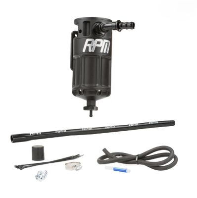 RPM Polaris RZR Turbo, XPT, Turbo R, Pro S, &amp; Pro XP 4-Stage Oil Catch Can Kit