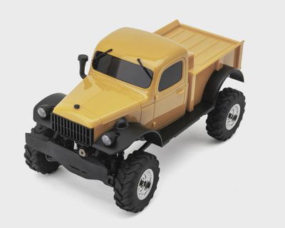 UCX24 1/24 Scale 4WD Micro Rock Crawler w/Salvator Hardbody (Yellow)