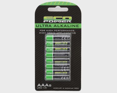 Ultra Alkaline AAA Batteries (8)