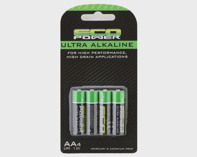 Ultra Alkaline AA Batteries (4)